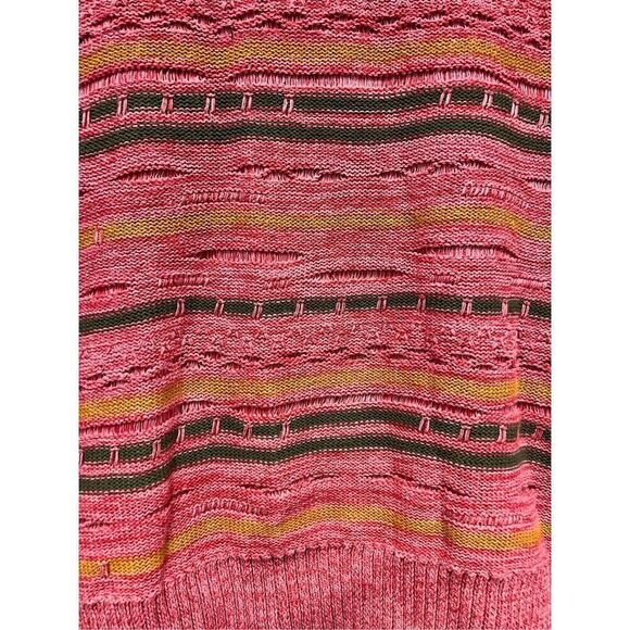 Soft Surroundings Pink Textured Knit Crew Neck Sweater sz PL EUC - Picture 2 of 9